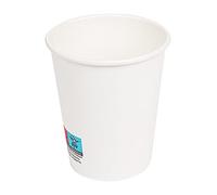 García de Pou 50 Unités - Gobelets Boissons Chaudes 1 Paroi 240 ml 280 plus 18 Pe g/m2, Ø 8/5,6 x 9,2 cm Blanc Carton