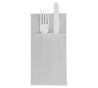 García de Pou 50 Unités - Serviettes Kangourou 55 g/m2, 40 x 40 cm Gris Airlaid