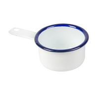 García de Pou 6 unités - Mini casseroles 'Enamelware' 200 ml 15,6 x 9 x 4,7 cm blanc fer émaillé