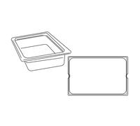 García de pou Bac Gastronome 1/1 - 12,5 L 53X32,5X10 Cm Argente Inox - 1 unités