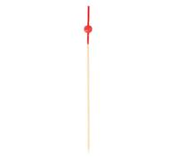 Garcia de Pou BBRO12 Set de 100 Piques bambou boule rouge 12 cm, Bambou, naturel, 37.5 x 28.5 x 27.5 cm