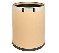 García de Pou Corbeille Chambres Ronde deluxe 9 L 22,5 x 27 cm Amande Acier