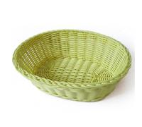 García de pou Corbeilles Similaire Osier Ovales 23X17X8 Cm Vert Anis Pp - 12 unités