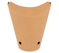 García de pou Gobelet À Frites Avec Fermeture 16Oz - 480 Ml 8,5X14 Cm Marron Carton - 1000 unités