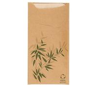 Garcia de Pou Lot de 100 Pochettes papier avec serviette, Fibres Synthétiques, naturel, 33x12.75x11.75 cm