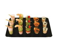 García de pou Plateaux Traiteur 19X28 Cm Or/Noir Carton - 100 unités