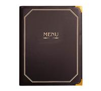 Garcia de pou Porte Menu 8 Pochettes Din-A4 25,5X33 Cm Marron Pvc - 1 unités