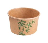 García de pou Pots À Glaces 180 Ml ''Feel Green'' 8,7X5,2 Cm Marron Carton - 2000 unités