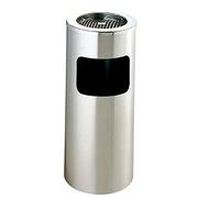 García de Pou Poubelle/Cendrier, Cylindrique 25 x 60,5 cm Argente Inox