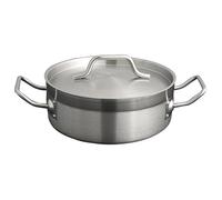 García de pou Sautoir Avec Couvercle 6 L 28X10 Cm Argente Inox - 1 unités
