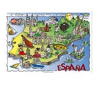Garcia de pou Sets De Table Offset "Espagne" 70 G/M2 31X43 Cm Cuatricromía Litos - 500 unités