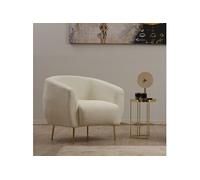 Concept Usine – Fauteuil GARCIA – Bouclettes rond – Crème