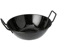 Garcima - 5020006 - Double Poêle - Profonde avec anses - Emaillé - Noir - Taille: 24 cm