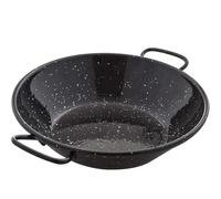 Garcima - Gerimport36 - Double Poêle - Profonde avec anses - Emaillé - Noir - Taille: 64 x 50 x 14 cm