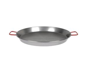 Garcima Plat rond en acier - Gris et rouge