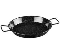 Garcima Poêle à Paella en Acier émaillé La Paella, Acier, Noir, 4 Personas, 30 cm E-12GAR