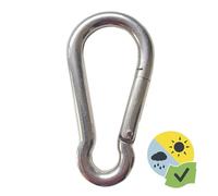 GARD & ROCK - Mousqueton INOX Ø8 pour voiles d'ombrage et hamacs