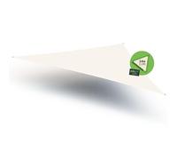 GARD&ROCK - Voile d'ombrage Austral' HDPE 220g Microperforé, Je me protège du Soleil Tout en décorant Mon Jardin! (Ivoire, Triangle 3.6 * 3.6 * 3.6m)