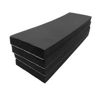 Garde-boue de porte de garage en mousse pour protection de porte de voiture | Lot de 4 boucliers de stationnement autocollants pour véhicule, camion, van, minivan, voiture, camping-car