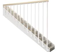 Garde-corps de main courante d'escalier blanc, garde-corps en forme de L en fer métallique pour escaliers intérieurs - Tuyau galvanisé, rampe d'appui extérieure, garde-corps de sécurité ( Size : 140cm