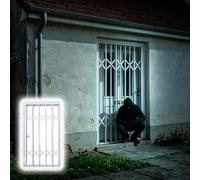 Garde Corps Fenetre Barre de Sécurité Verrouillable pour Porte/Fenêtre (Grand Format), Rail de Protection Pliable pour Portes Coulissantes, Grille de Sécurité(W20xH28in/50x70cm)