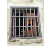 Garde Corps Fenetre Barres de Protection Monobloc pour Fenêtres de Maison | Grille de Sécurité Anti-effraction pour Balcon de Sous-sol, Grille de Fenêtre de Cabanon(W90xH120cm/35x47in)