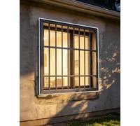 Garde Corps Fenetre Barres de Sécurité en Alliage pour Fenêtres | Protection Enfants Animaux de Compagnie Balustrade de Fenêtre Monobloc(W55xH200cm/22x79in)