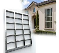 Garde Corps Fenetre Grill Sécurité Robuste Acier Inoxydable 304 Fenêtres | Résistante Rouille Indéformable Grille Antivol Personnalisable Fenêtres, Barres Sécurité(W85xH85cm/34x34in)