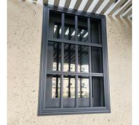 Garde Corps Fenetre Grilles de Sécurité pour Fenêtres Grises avec Finition de Bordure, Barres de Sécurité pour Fenêtres en Alliage D'aluminium de Haute Qualité(W70xH180cm/28x71in)