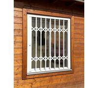 Garde Corps Fenetre Portail Antivol Extensible avec Serrure, Garde-Corps de Portes Coulissantes Pliables pour Zones à Forte Criminalité, Barrière de Fenêtre(W50xH170cm/20x67in)