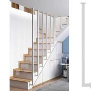 Garde-corps infrarouge moderne en métal - Parapetto de grenier, support mural et de plafond, design contemporain pour maison et studio, finition blanche, solution élégante et sûre pour les intérieurs