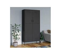 vidaXL Garde-robe Anthracite 90x50x180 cm Acier