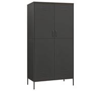 Garde-robe Anthracite 90x50x180 cm Acier