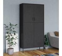 vidaXL Garde-robe Anthracite 90x50x180 cm Acier