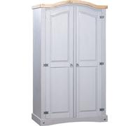 Garde-robe avec 2 portes Gamme pin mexicain Gris