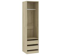 Garde-robe avec tiroirs Chêne sonoma Bois d'ingénierie