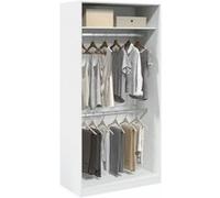 vidaXL Garde-robe 3307801 Blanc 100x50x200 cm Bois d'ingénierie