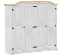 Garde-robe blanc 194x52x186 cm bois de pin massif