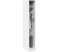 Garde robe Blanc 30x50x200 cm Bois d ingénierie Blanc G