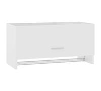 Garde-robe blanc 70x32,5x35 cm bois d'ingénierie