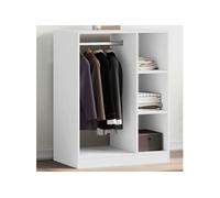 vidaXL Armoire en bois reconstitué Garde-robe 77x48x102 cm Blanc