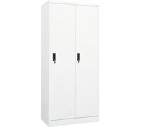Garde-robe Blanc 80x50x180 cm Acier