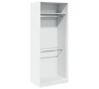 vidaXL Garde-robe bois d'ingénierie 80x50x200 cm blanc