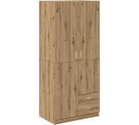 Garde-robe chêne artisanal 80x52x180 cm bois d'ingénierie