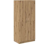 Garde-robe chêne artisanal 80x52x180 cm bois d'ingénierie