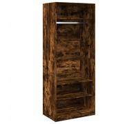 Garde-robe chêne fumé 80x50x200 cm bois d'ingénierie