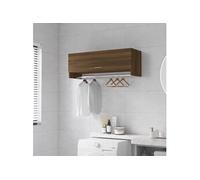 vidaXL Chêne marron 100x32,5x35