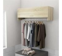 vidaXL Armoire à vêtements Chêne Sonoma Porte-vêtements Bois d'ingénierie 100x32,5x35 cm