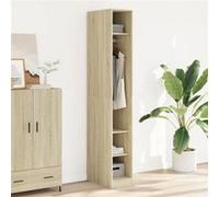 vidaXL Garde-Robe chêne Sonoma 30x50x200 cm Bois d'ingénierie, Armoire de Rangement, Organisateur de Garde-Robe, Armoire, Placard