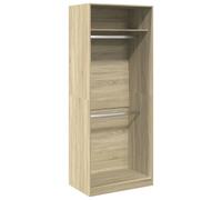 Garde-robe chêne sonoma 80x50x200 cm bois d'ingénierie